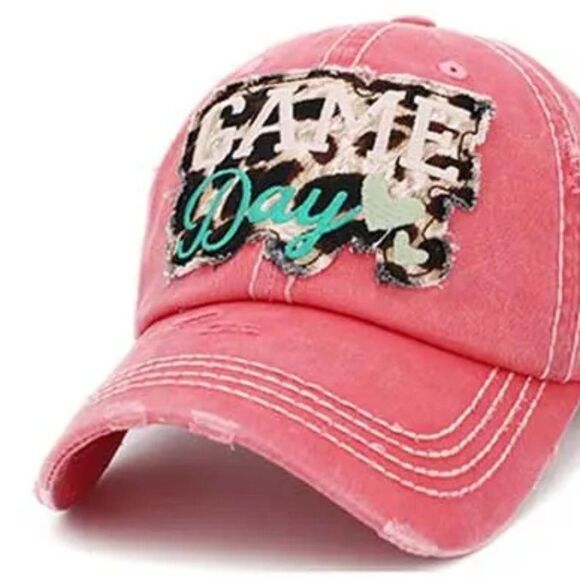 2/$30 Pink Game Day Baseball Hat - Picture 1 of 7